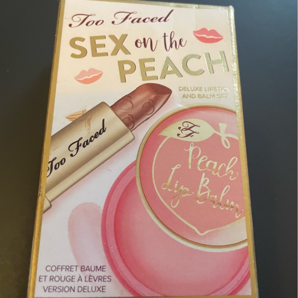 Too Faced lipstick and lip balm mini